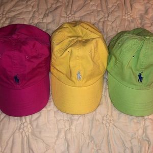 Polo by Ralph Lauren baseball hats (Bundle of 3)